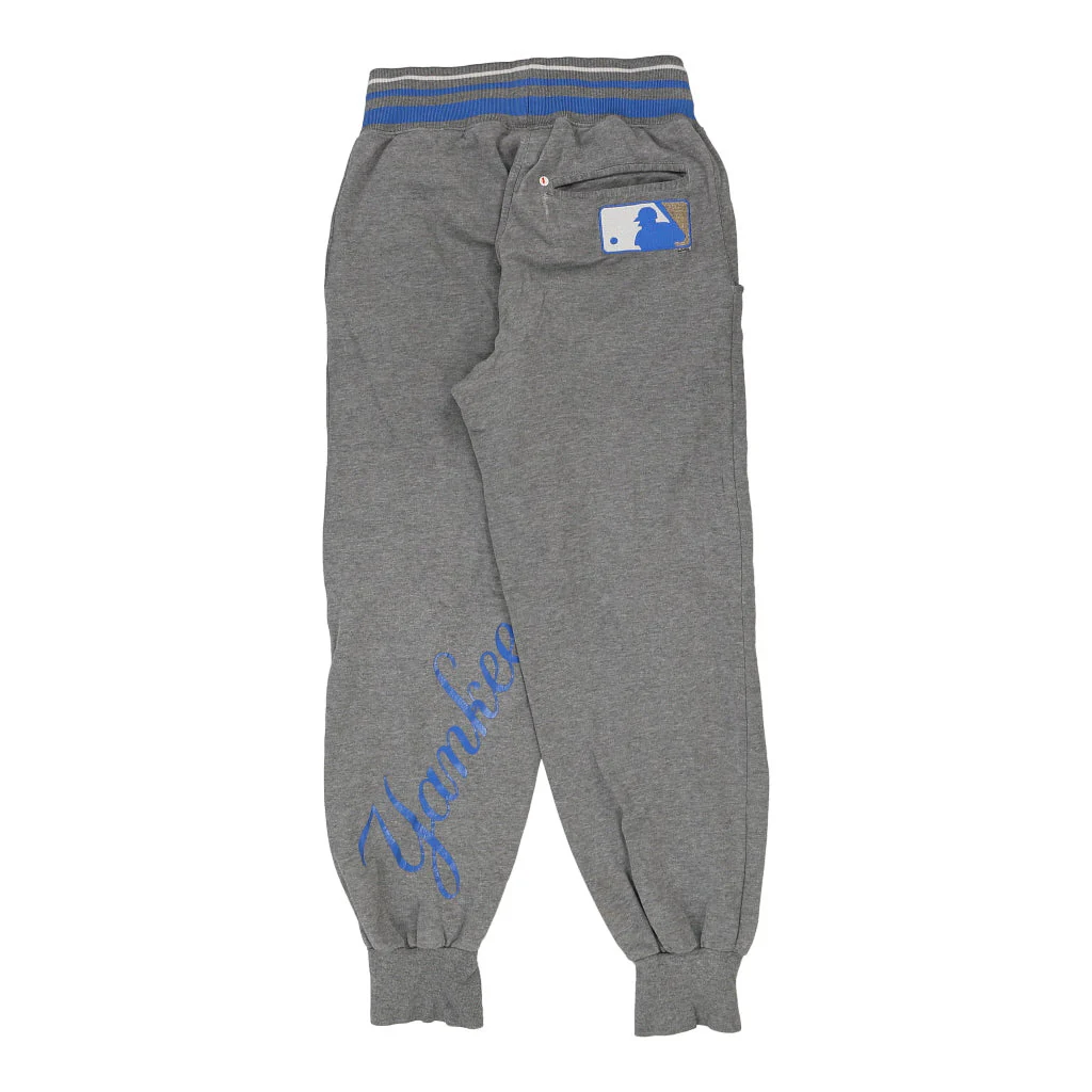 New York Yankees Majestic MLB Joggers - XS Grey Cotton Blend - Image 3