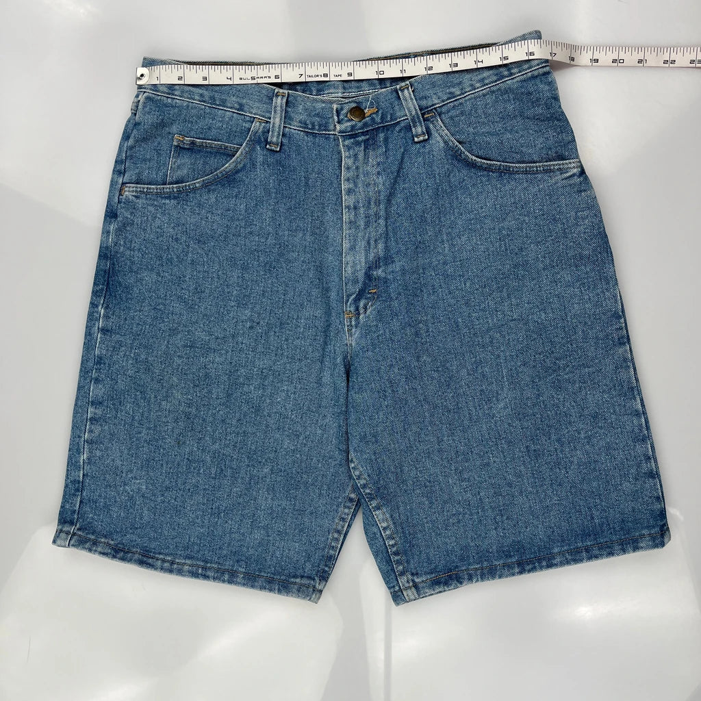 Wrangler Denim Shorts - 34W 9L Blue Cotton - Image 3