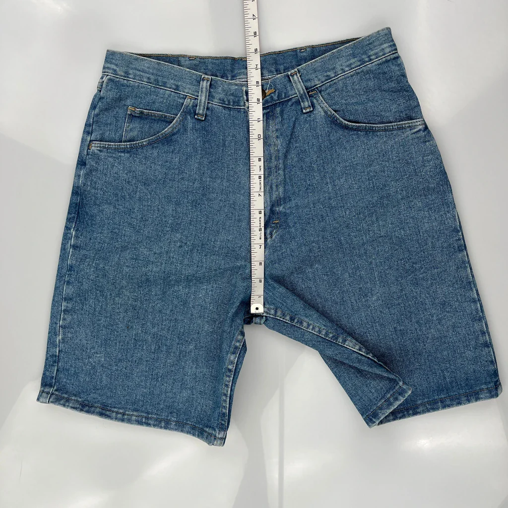 Wrangler Denim Shorts - 34W 9L Blue Cotton - Image 4
